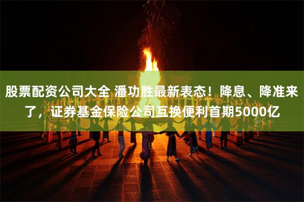 股票配资公司大全 潘功胜最新表态！降息、降准来了，证券基金保