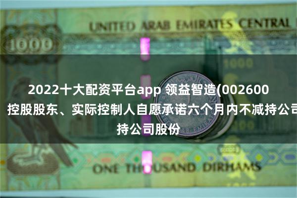 2022十大配资平台app 领益智造(002600.SZ)：